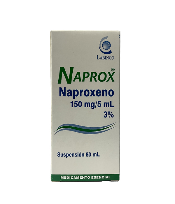 NAPROX SUSPENSION 150 MG FRASCO X 80 ML